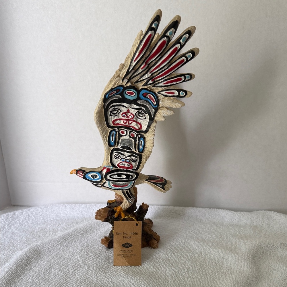 Handcrafted Eagle Totem Decor